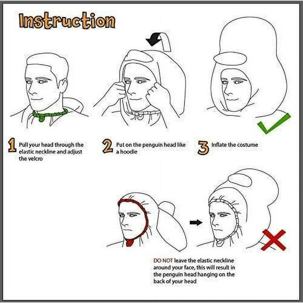 Halloween Inflatable Costume for Adults, Air Blow-up Piggy Dress Up Unisex Cosplay Costume (Pink)