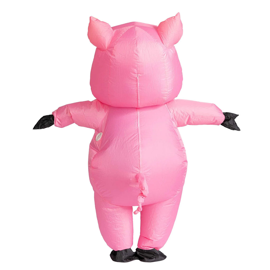 Halloween Inflatable Costume for Adults, Air Blow-up Piggy Dress Up Unisex Cosplay Costume (Pink)